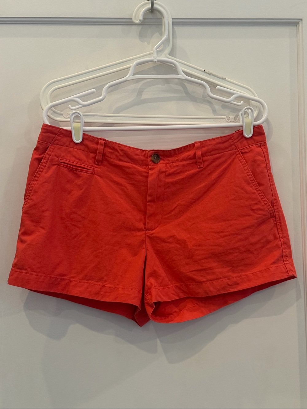 Gap Women's Reddish orange Chino Shorts bottoms Khakis Pockets, Size 8